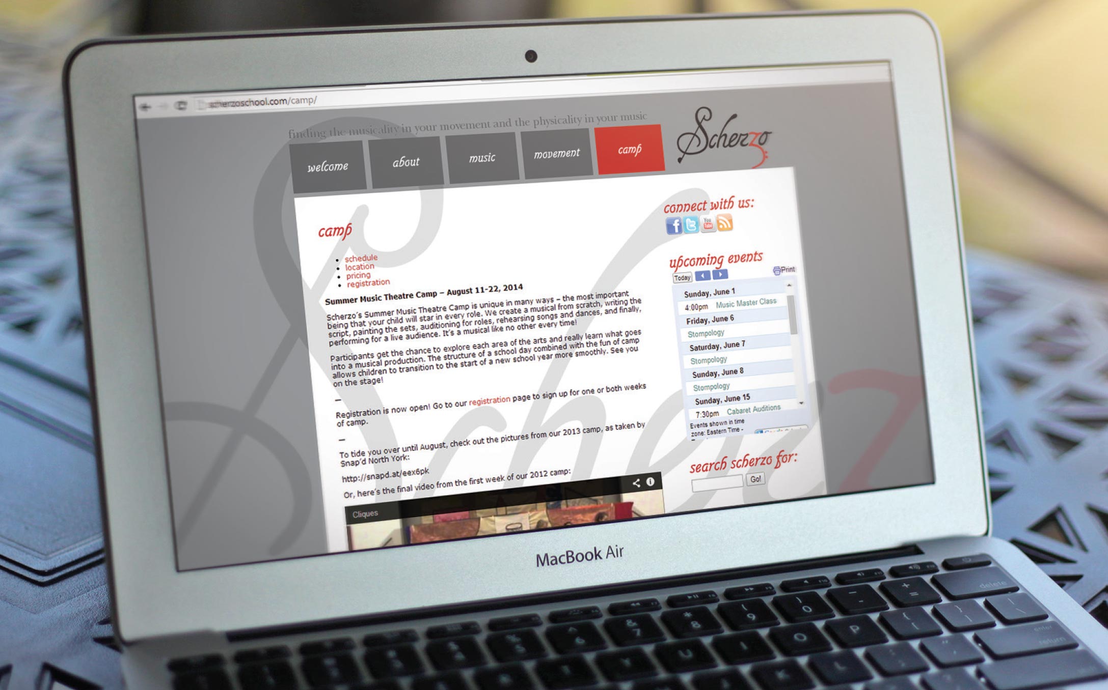 Scherzo website